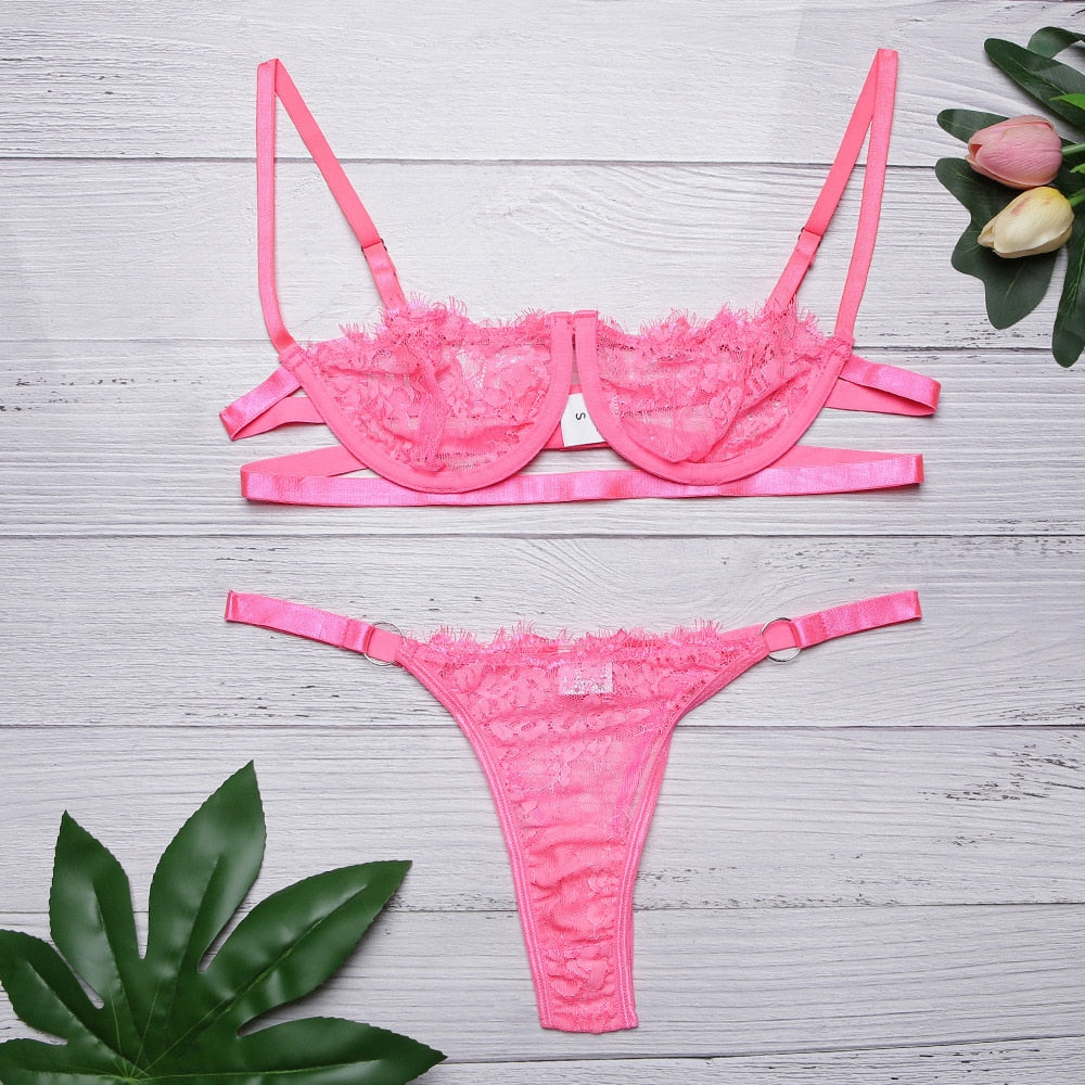 See Through Lingerie Set