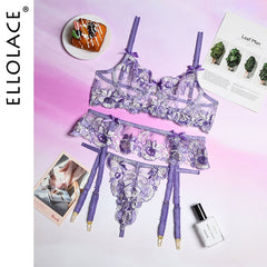 Sensual Lingerie Floral Embroidered