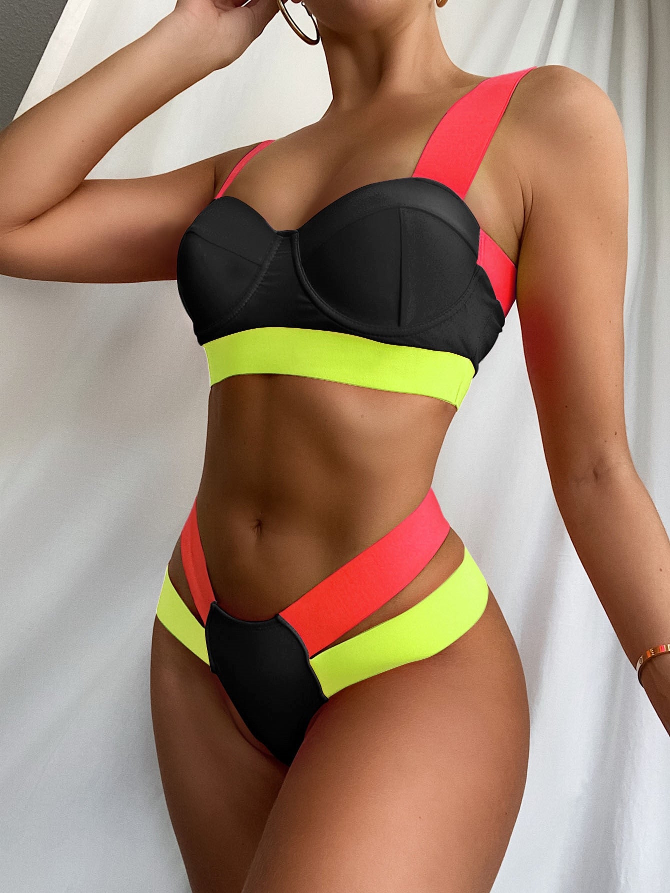 Pop color Swimsuit