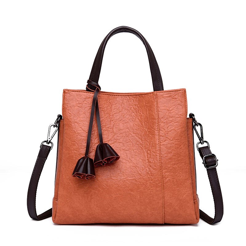 Leather Flower Handbags