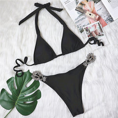 (XL) Shiny diamond bikini