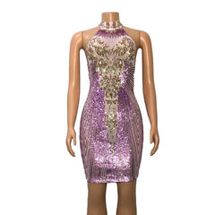 High Waist Diamond Dress