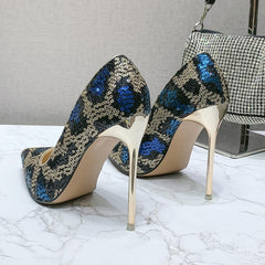 Gold-plated 11cm Heels Shoes