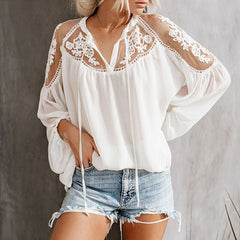 Embroidery Patchwork Shirt