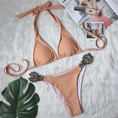 (XL) Shiny diamond bikini