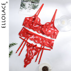 Sensual Lingerie Floral Embroidered