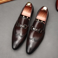 Oxford leather shoes