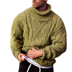 Solid Turtleneck Sweater