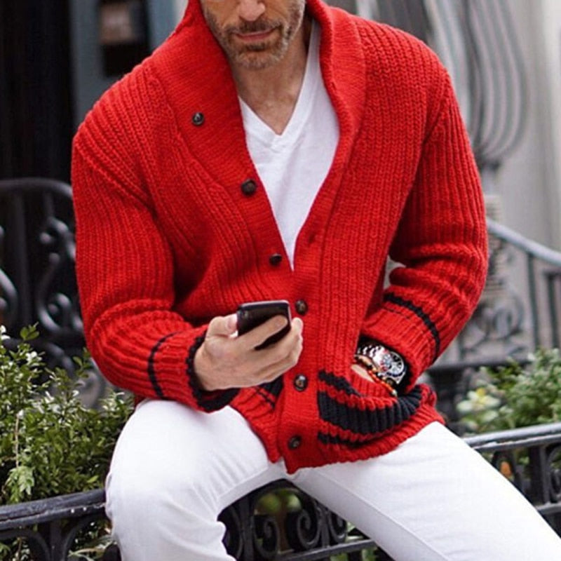 Solid Winter Fashion Sweater Coat