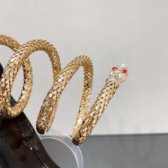 Fashion Gold Snake Shoes