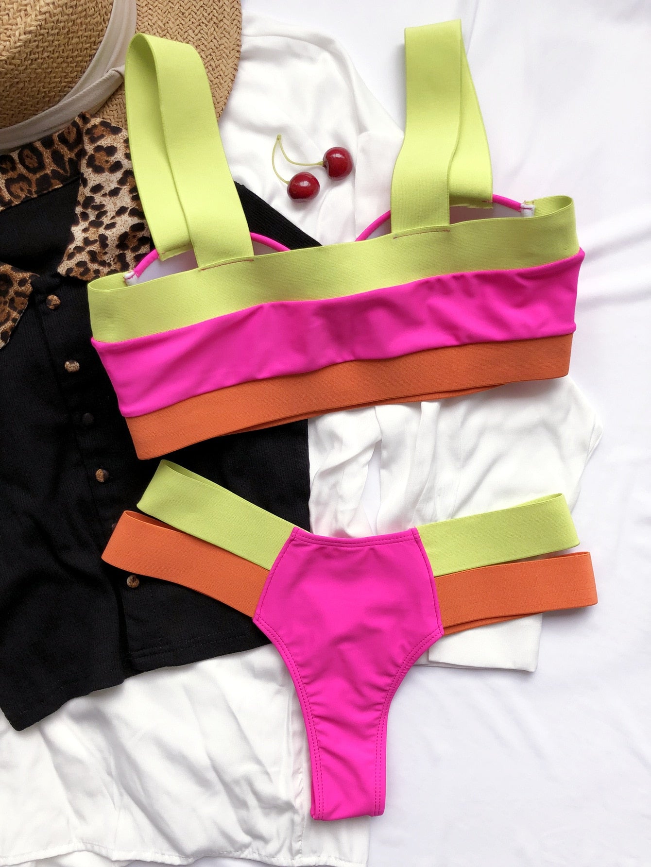 Pop color Swimsuit