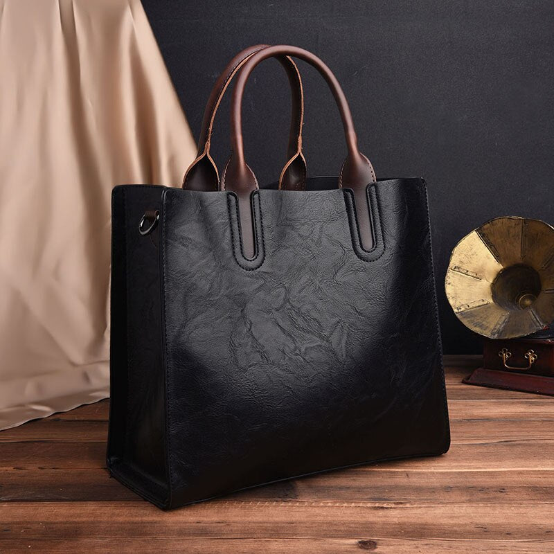 Vintage OIL SKIN Leather Bag