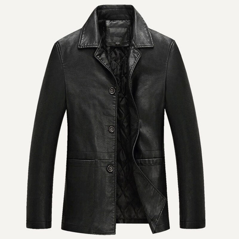 Business PU Leather Jacket
