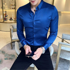 Casual Slim Fit Dress Shirt