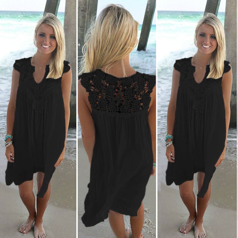 Knee-length beach dress