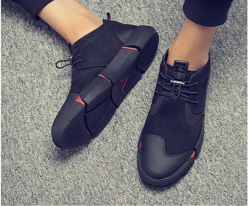Leather Casual Black Shoes