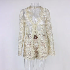 Embroidered Two-Piece Set Outfit