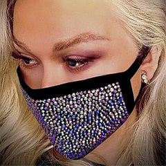 Luxury Color Rhinestone Mask