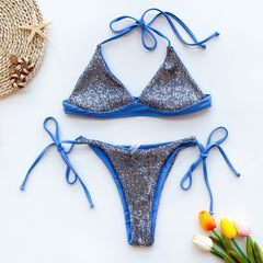 Female Shinny Lingerie Set