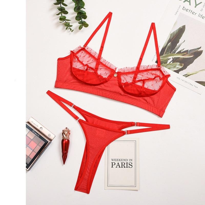 Ruffle Lace Lingerie Set