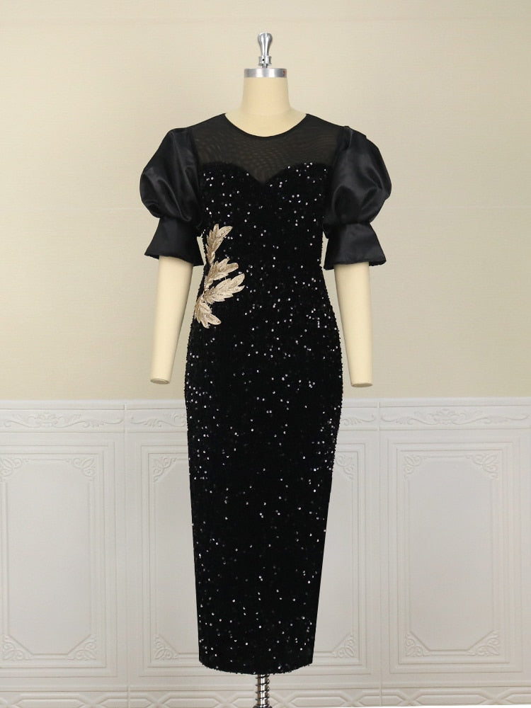 Modern Long Sequined Dress