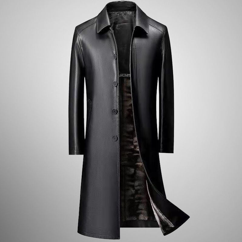 High-end Soft Thicker Leather Coat