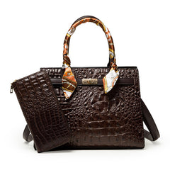 Lux Crocodile Pattern bag