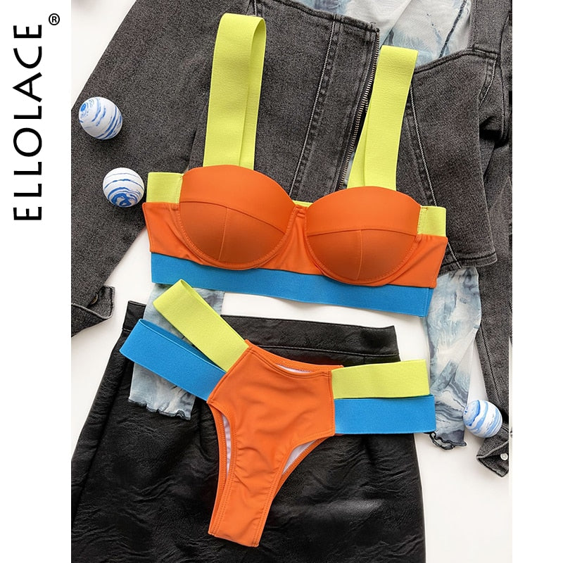 Pop color Swimsuit