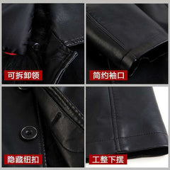 High-end Soft Thicker Leather Coat