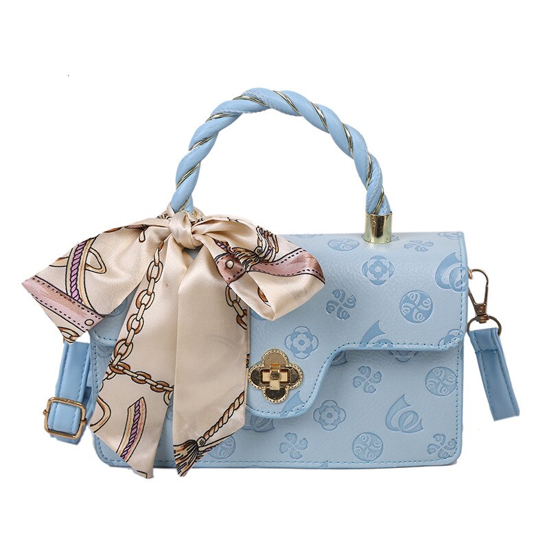 Flower Embossed PU Leather Bag