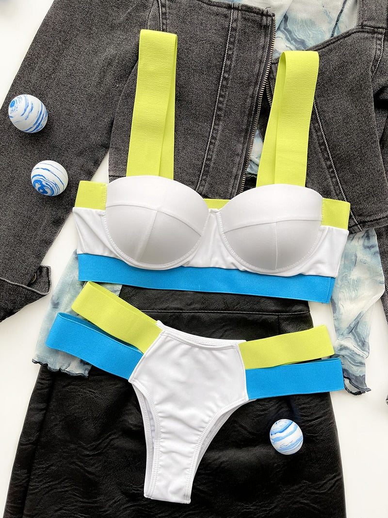 Pop color Swimsuit