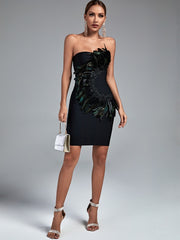 Party Club Feather Dress