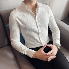 Embossed Flower Luxury Shirt