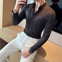 Elastic Silky Party Shirt
