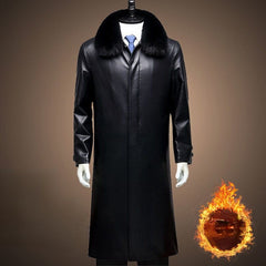 High-end Soft Thicker Leather Coat