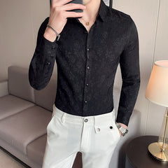 Embossed Flower Luxury Shirt