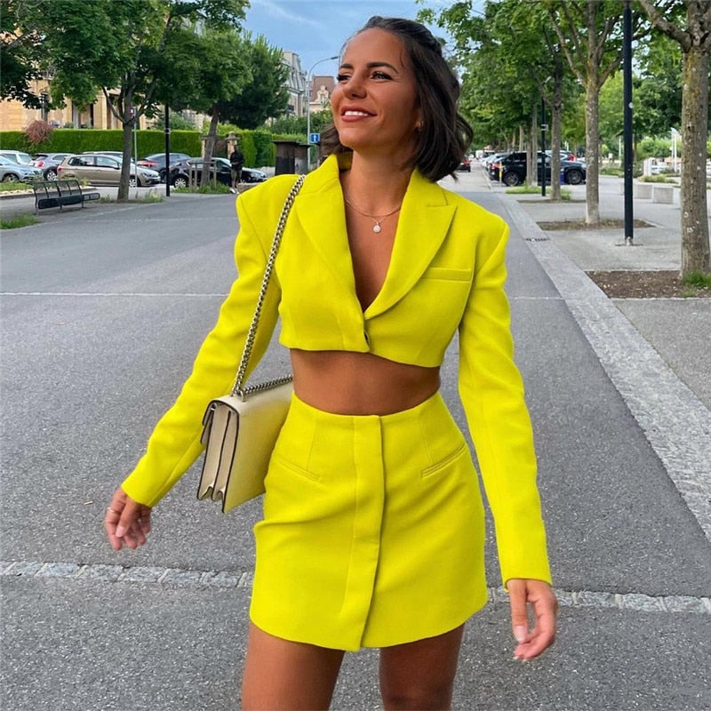 Hollow Out Waist Blazer Jacket Outwear