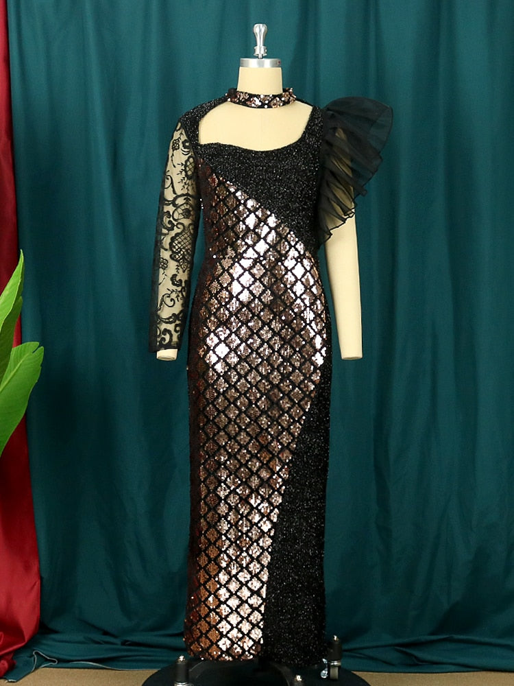 Long Shiny Party Dress