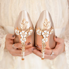 Elegant Silk Designer Shoes