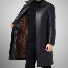 High-end Soft Thicker Leather Coat
