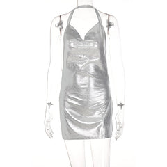 Halter Neck Sleeveless Dress