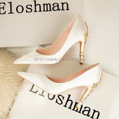 Elegant Silk Designer Shoes