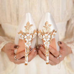 Elegant Silk Designer Shoes