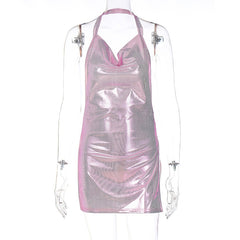 Halter Neck Sleeveless Dress