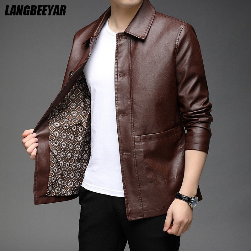 Top Grade Faux Pu Leather Jacket