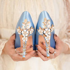 Elegant Silk Designer Shoes