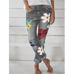 Female Print Pattern Jeans