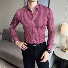Elastic Silky Party Shirt
