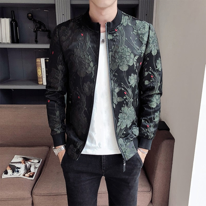 New Floral Men Jacket