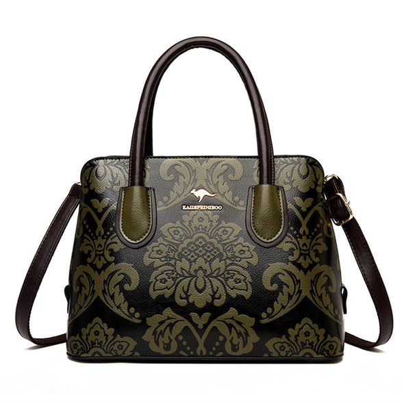 Flower Pattern Luxury Designer Handbag